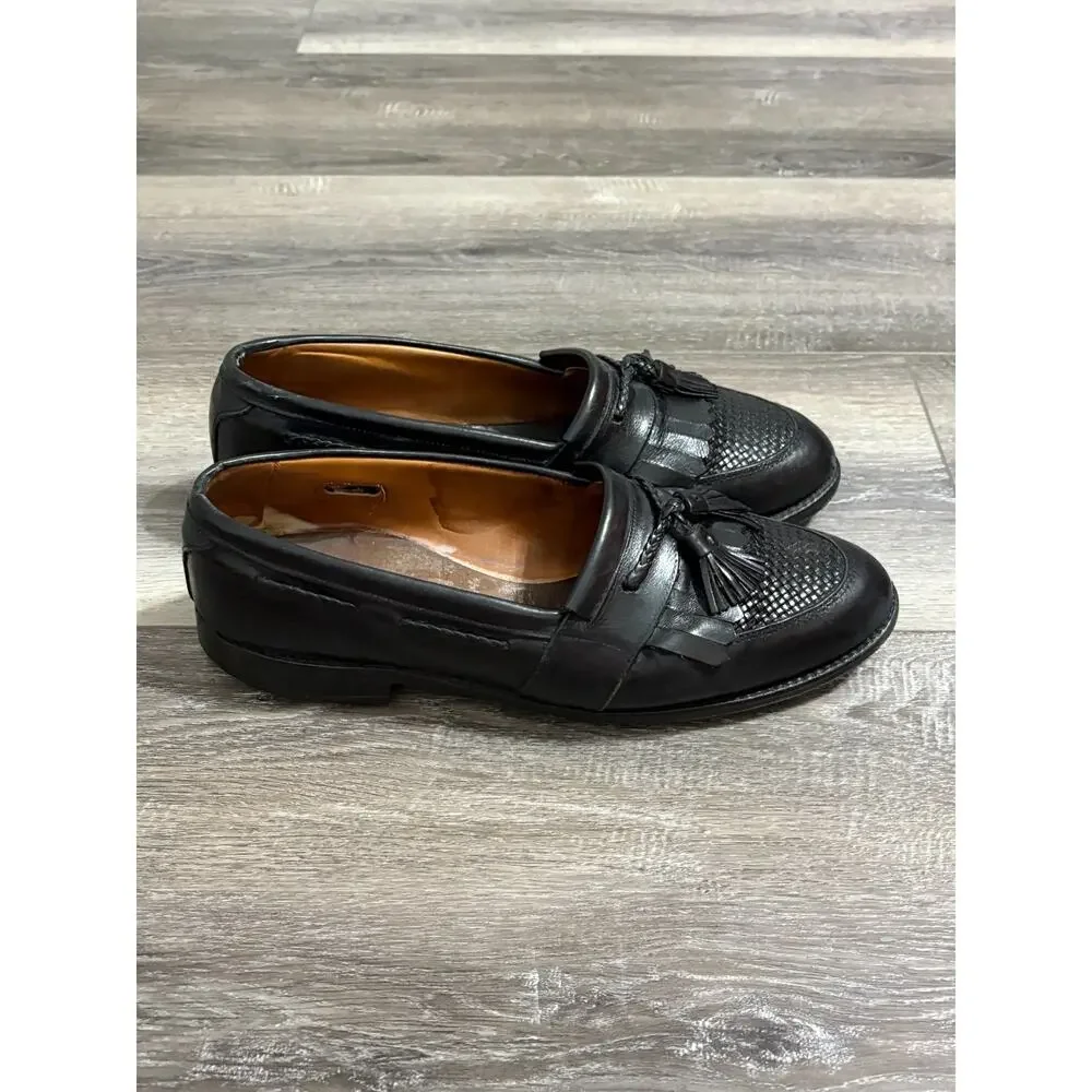 Allen Edmonds Black Tassel Loafers Shoes Preppy Luxury Retro Workwear - Men’s 11
